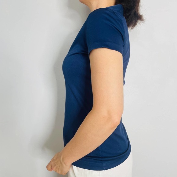 70s‎ Ship and Shore Navy Dagger Collar Shirt - Picture 5 of 6